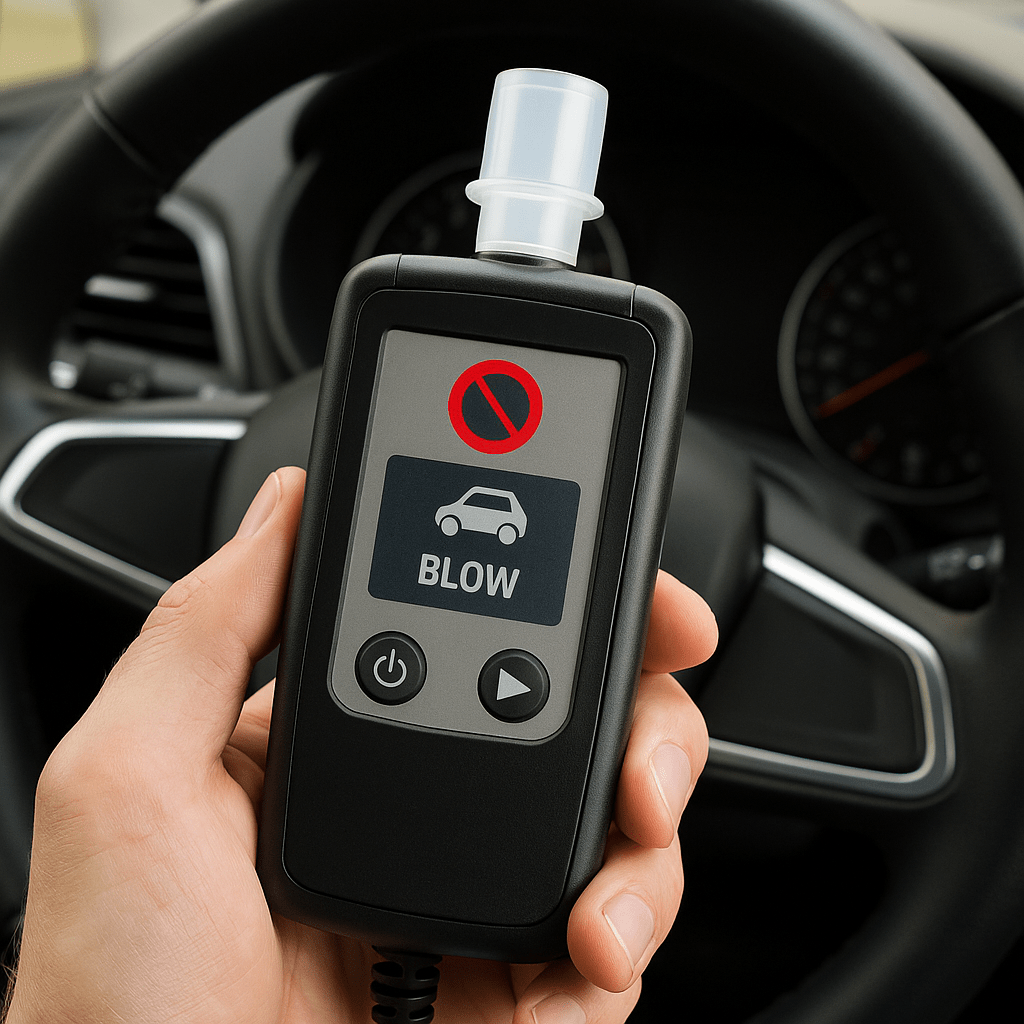 sensore alcohol lock tradizionale che presto verrà installato su tutte le auto nuove